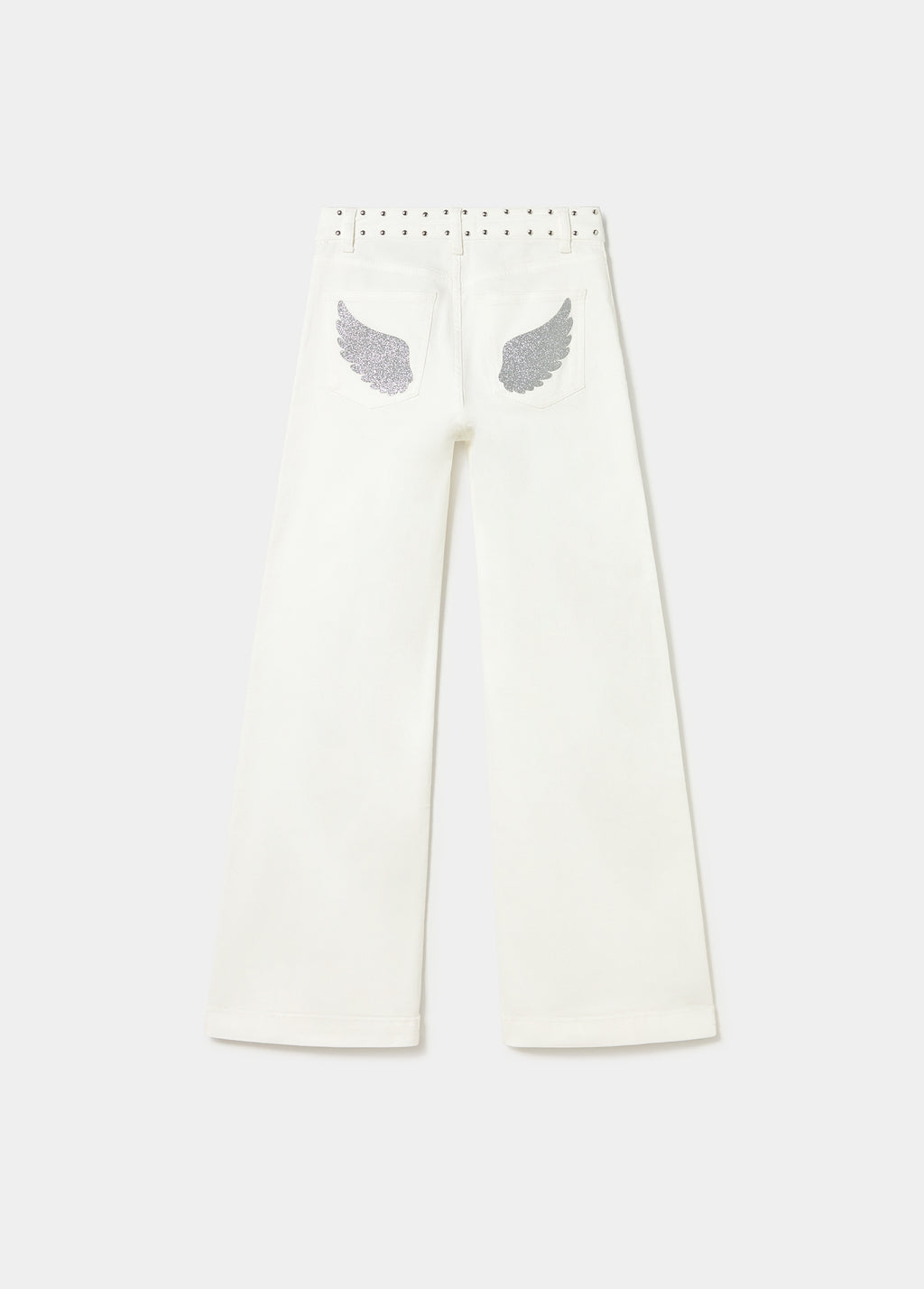 Glitter patch pocket pants