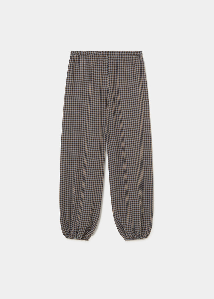 Plaid harem pants