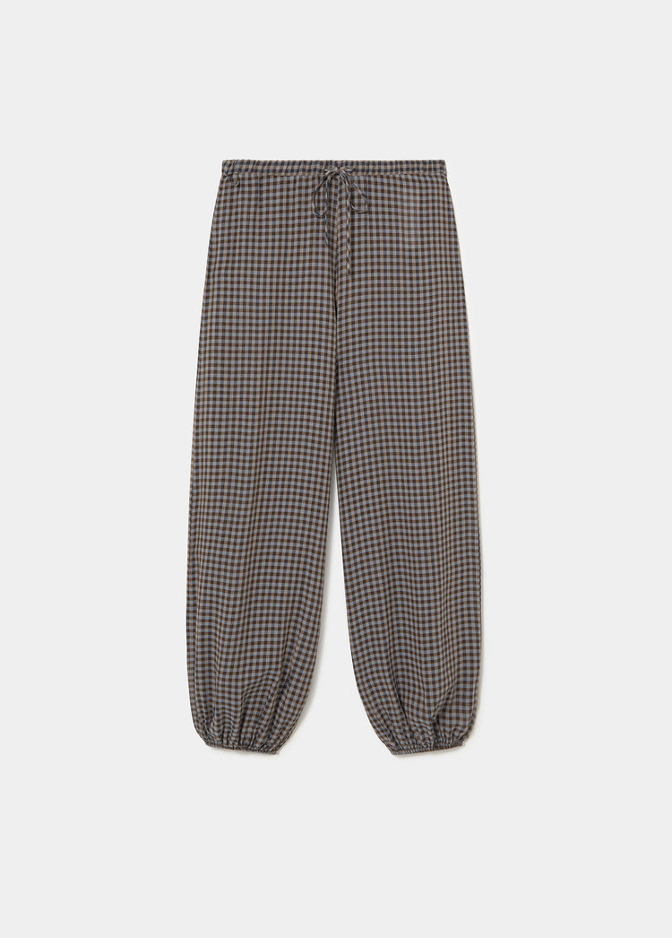 Plaid harem pants