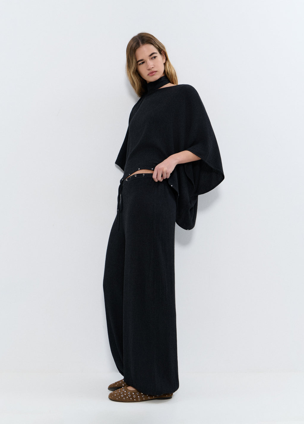 Pantalon bouffant uni