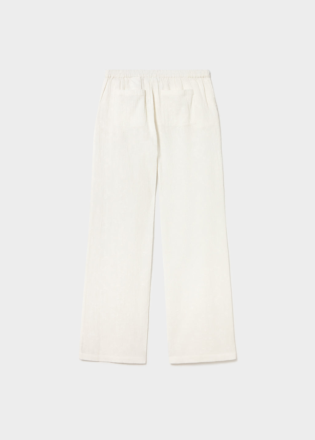 Pantalon droit brodé