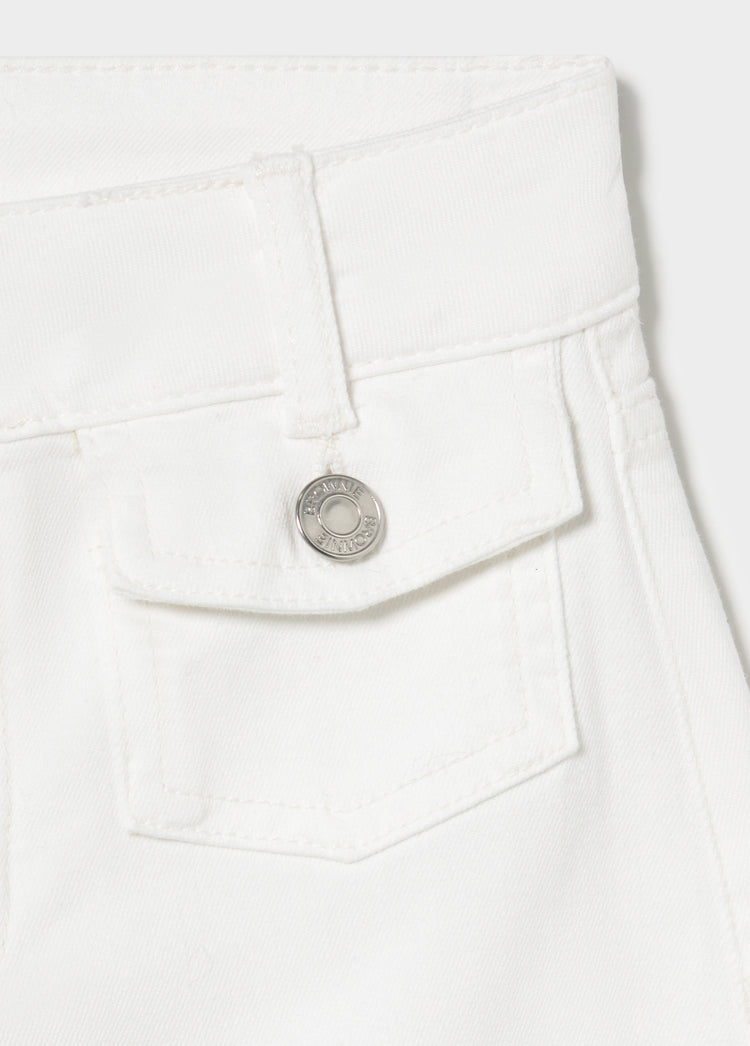 Flared pants with front pockets