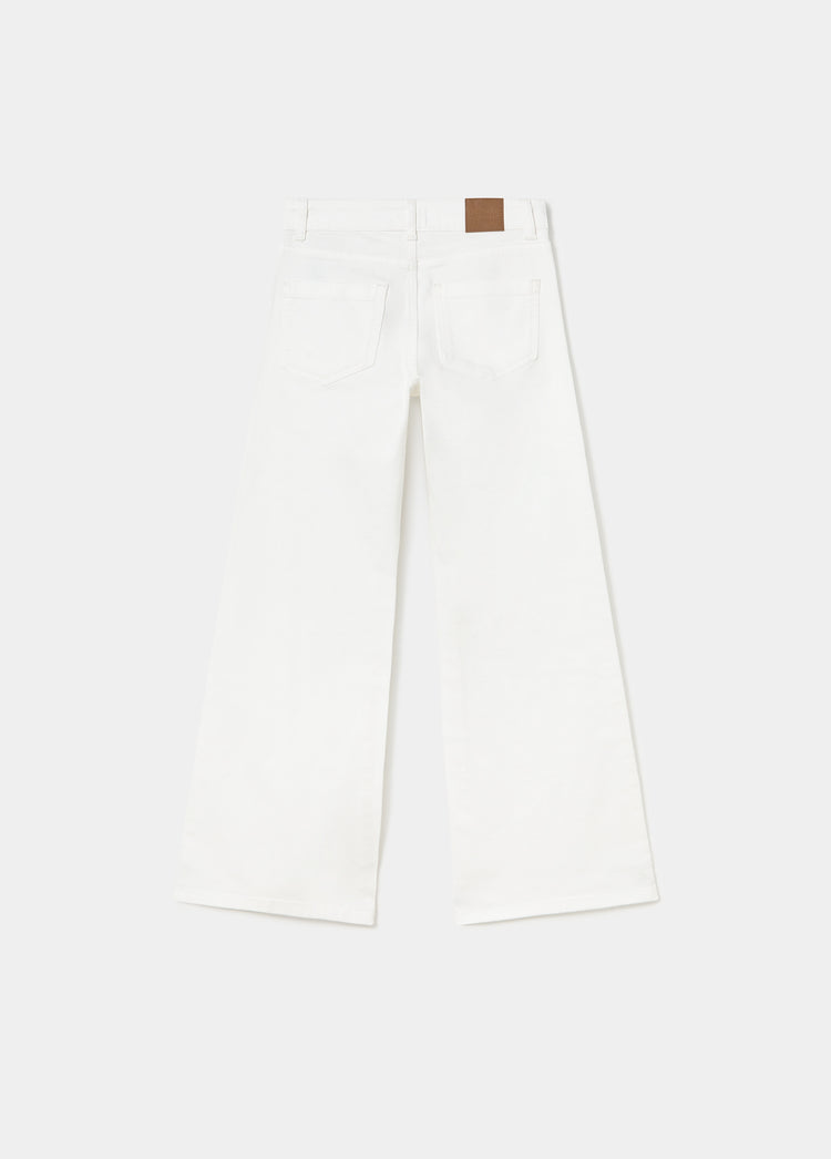 Flared pants with front pockets