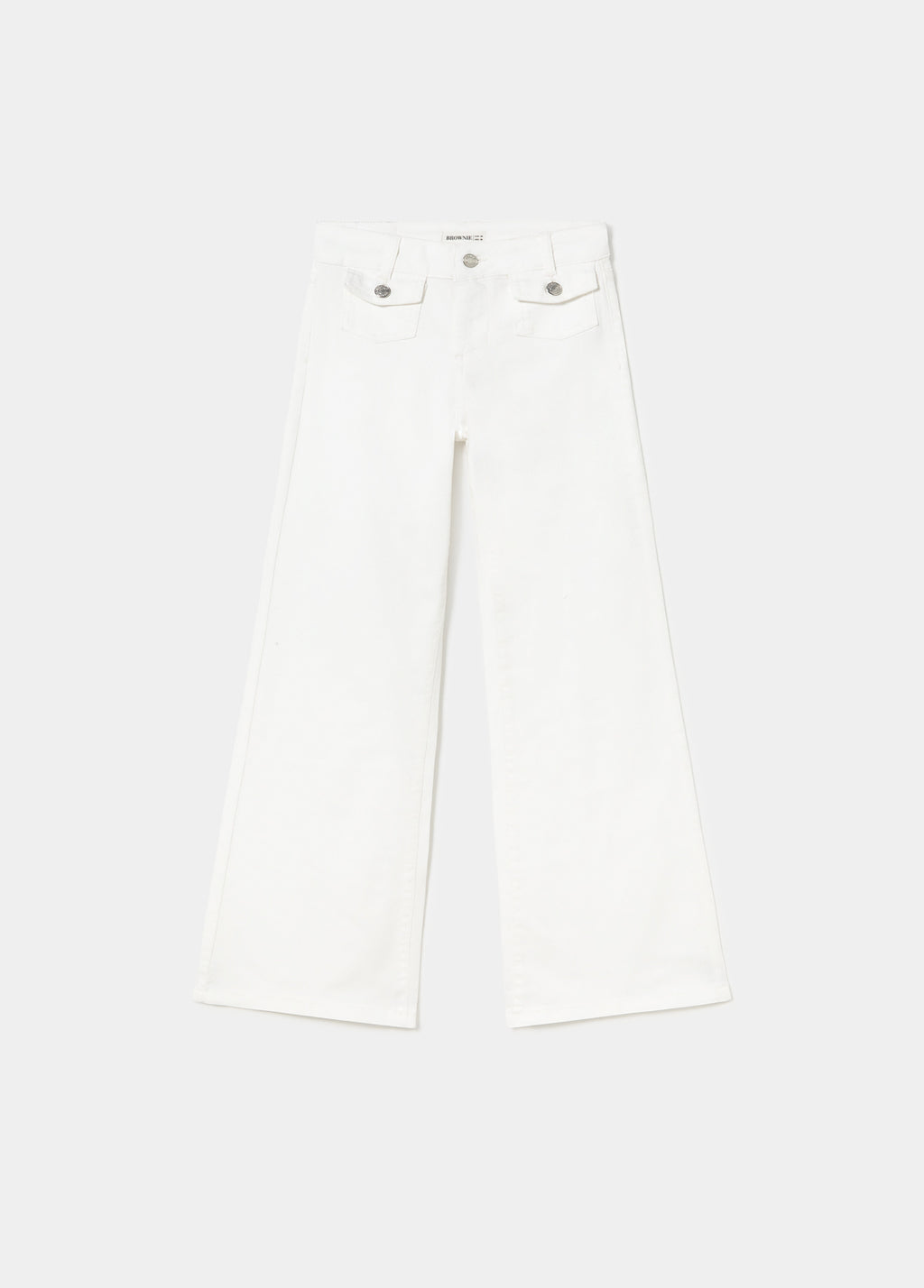 Flared pants with front pockets