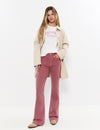 Flared pants with pockets