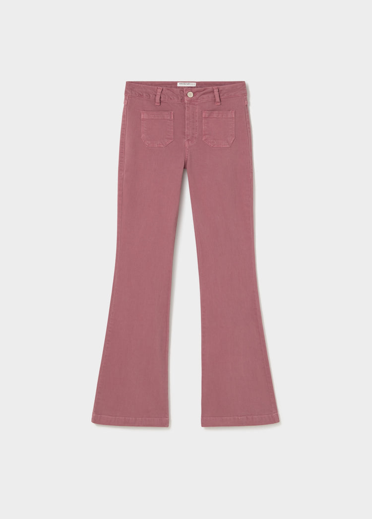 Pantalón campana bolsillos