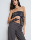 Beaded waist pants
