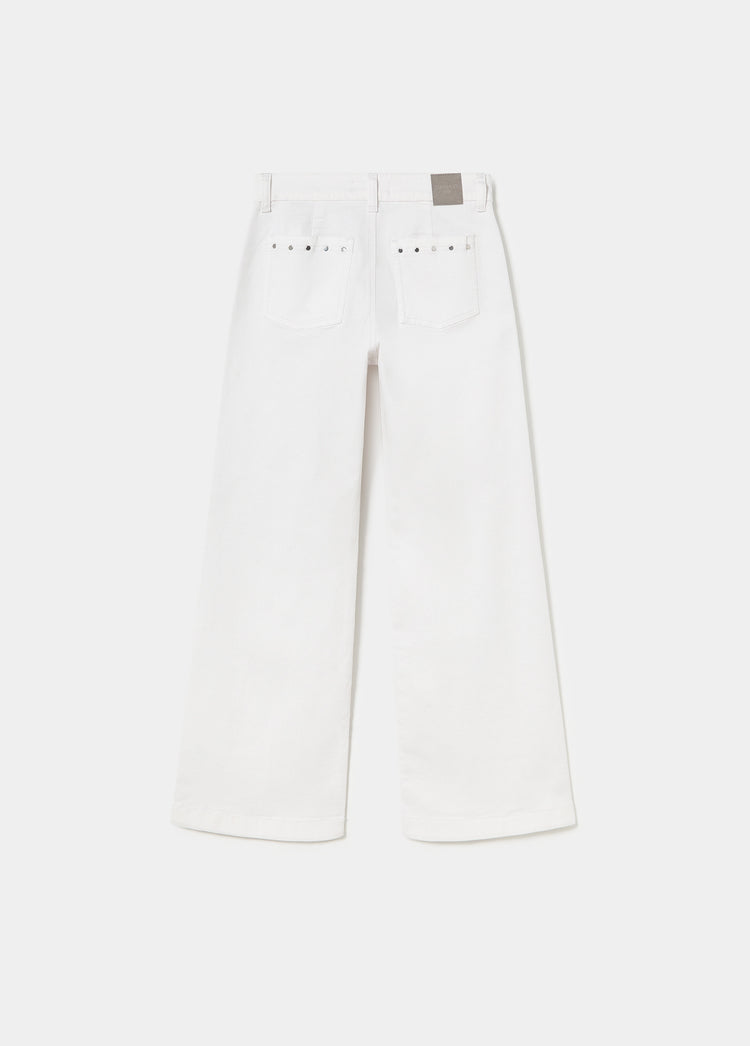 Culotte pants with studs