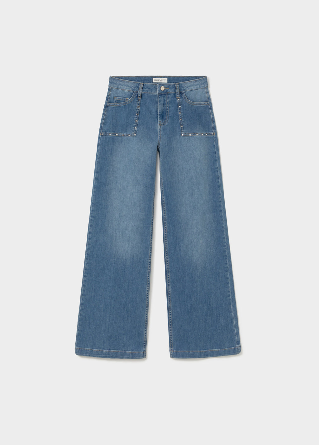 Culotte-Hose mit Nieten