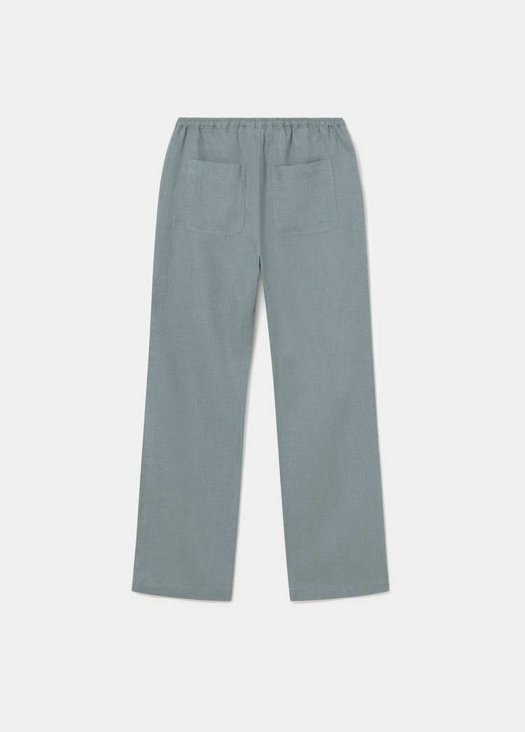 Flowy pants with patch pocket