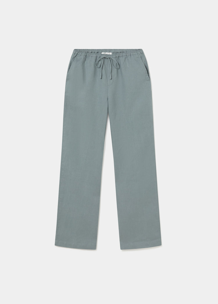 Flowy pants with patch pocket