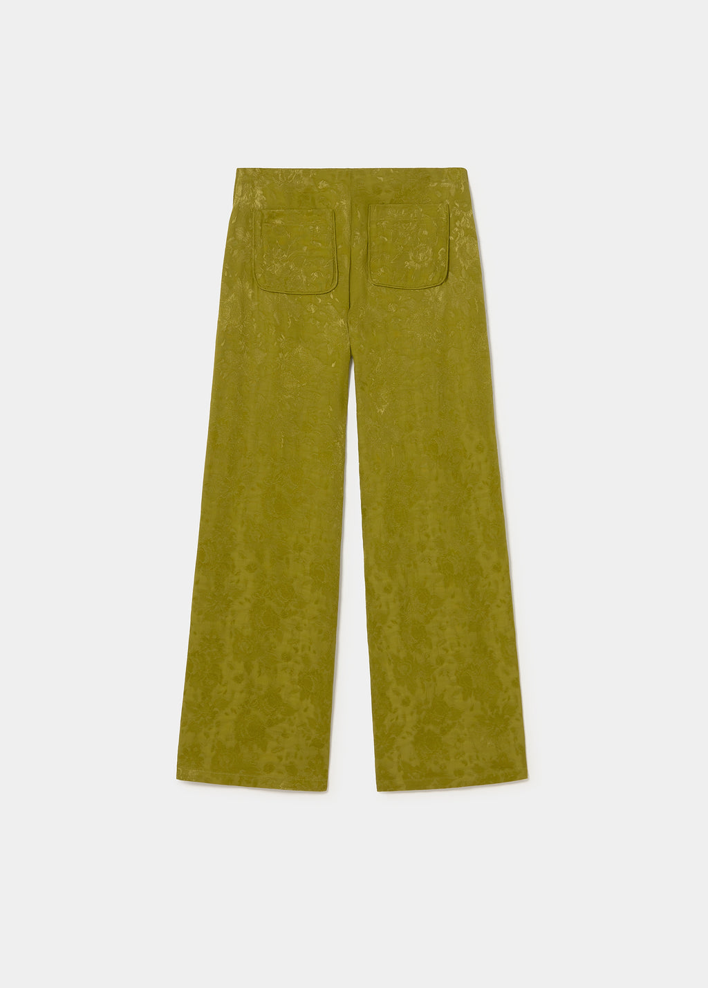 Satinierte Jacquard-Hose