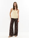 Long pants with sun print