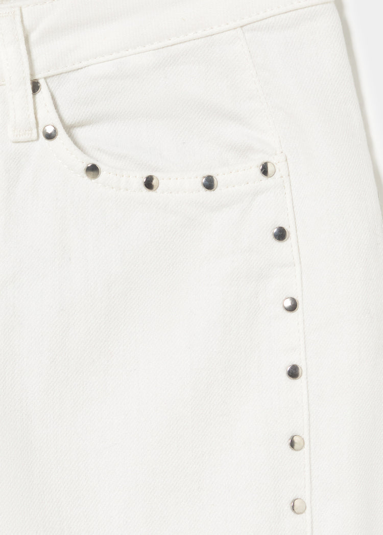 Side panel studded pants