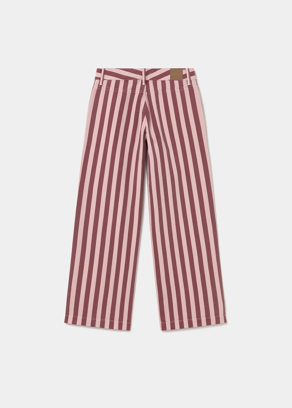 Pantalón recto estampado rayas