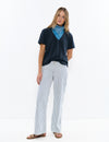 Relaxed striped pants