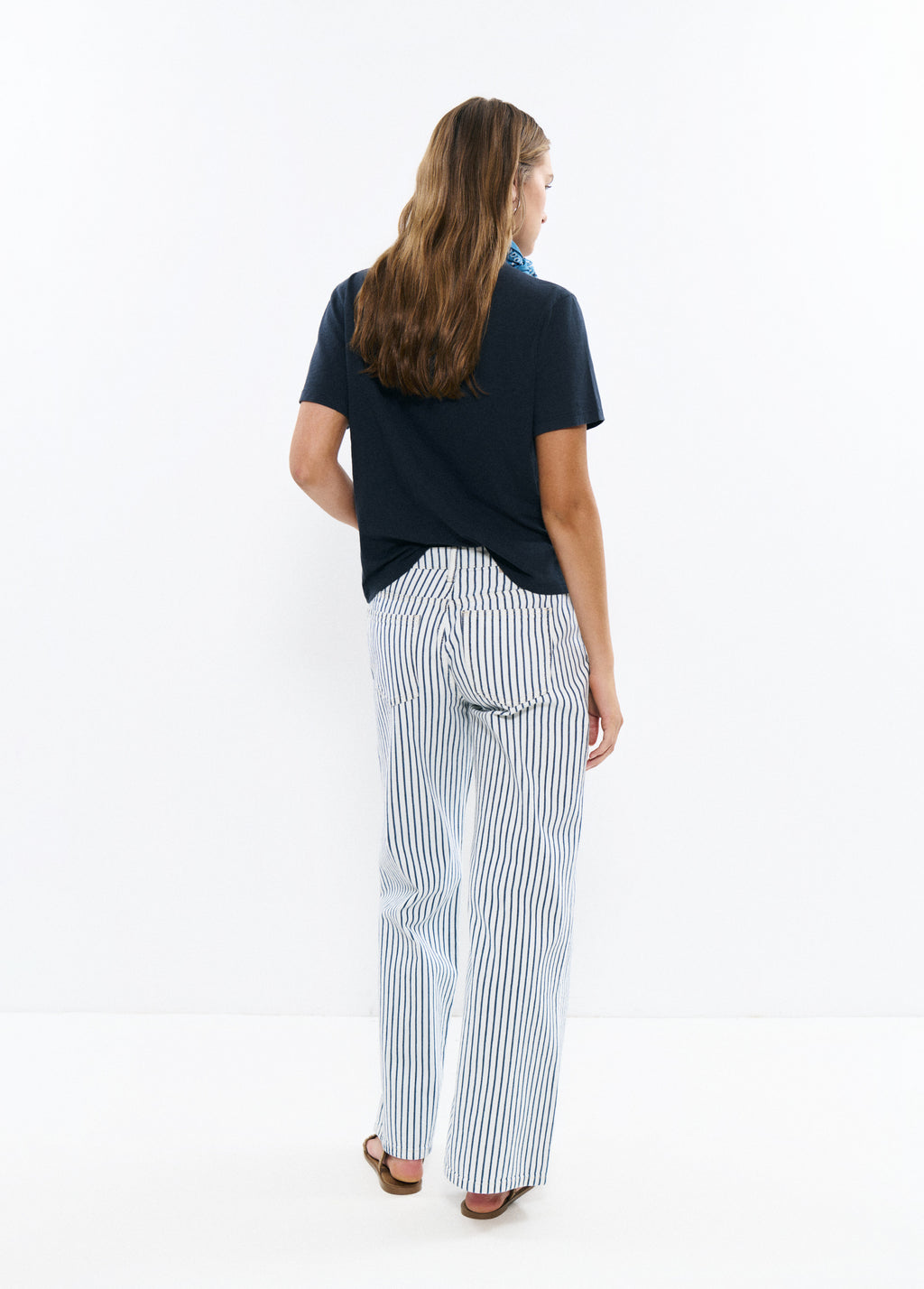 Relaxed striped pants