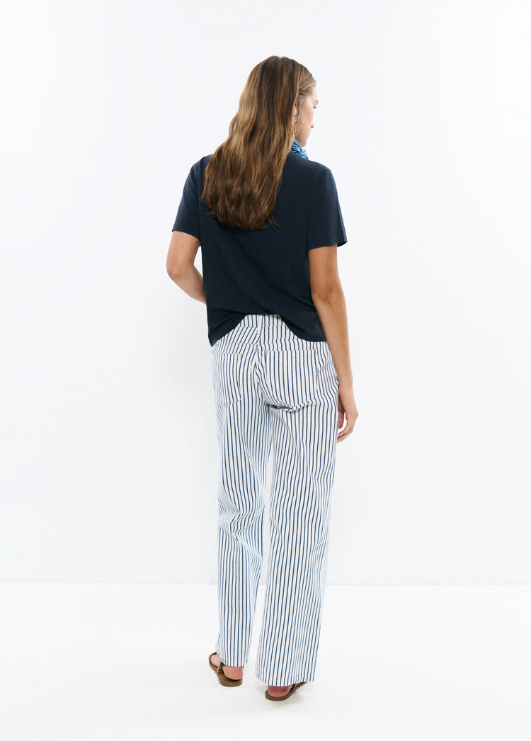 Relaxed striped pants