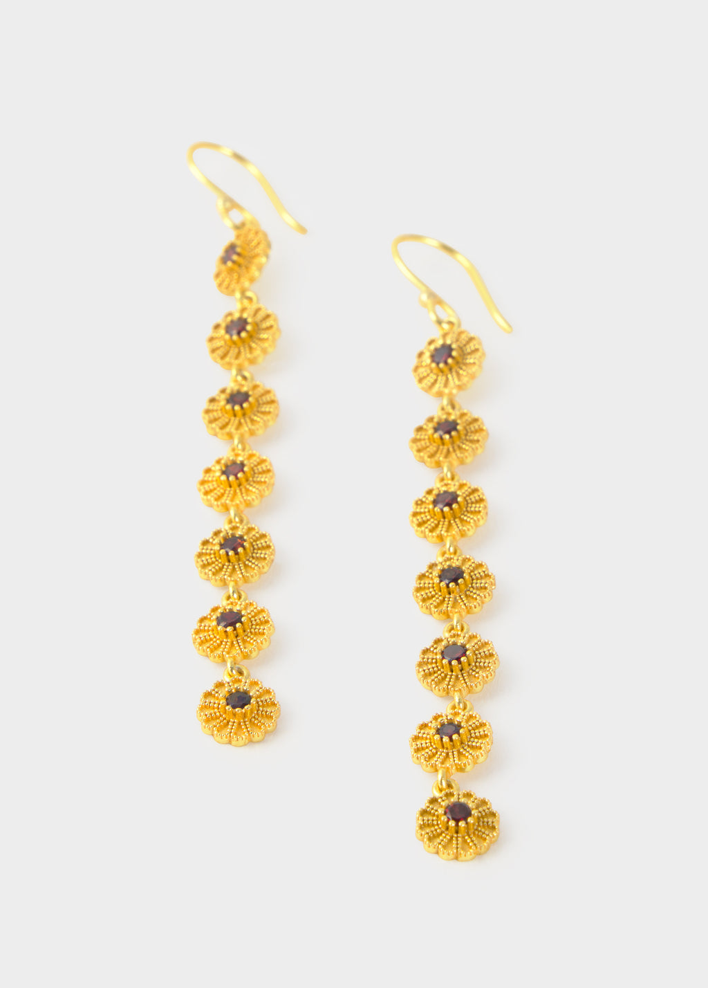 Indian flower earrings
