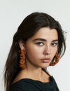 Beaded hoop earrings