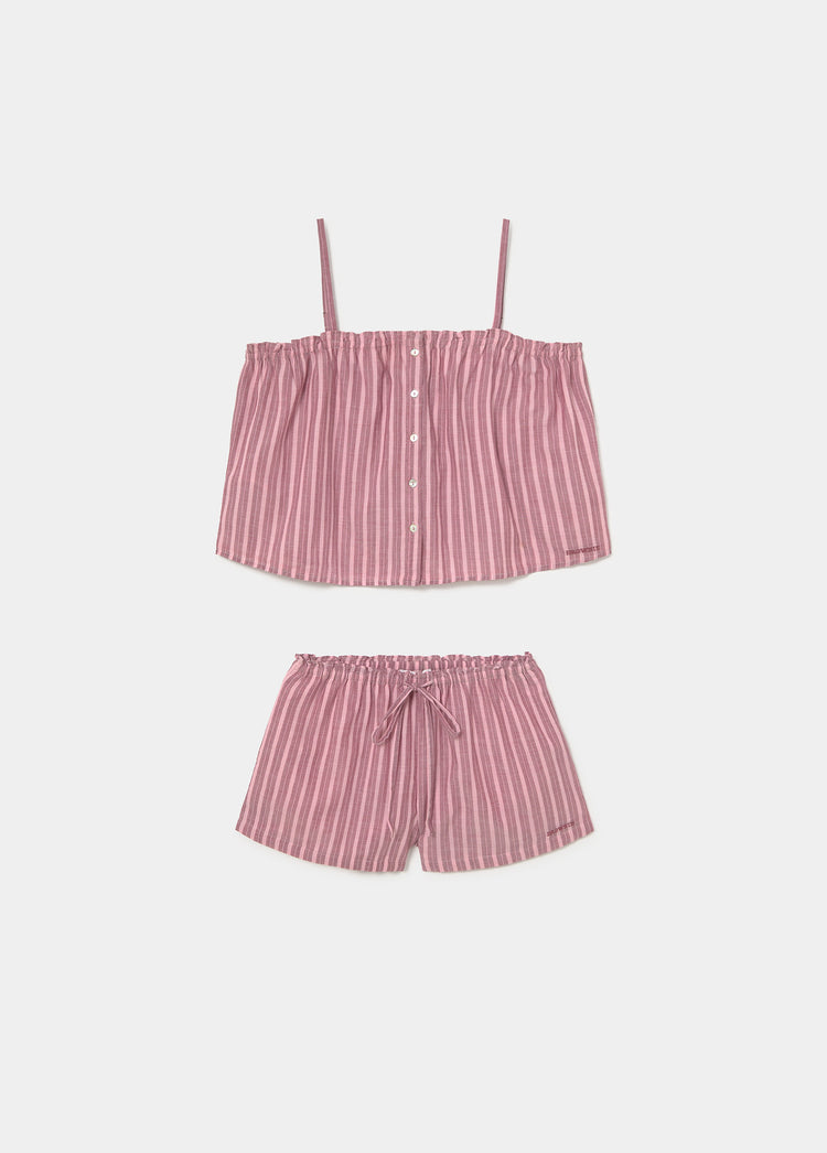 Striped short pajamas