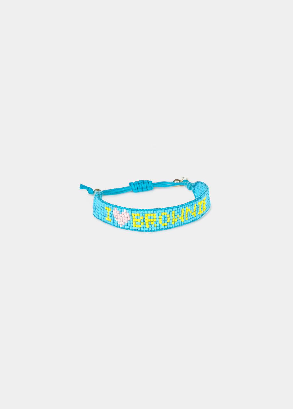 Pulsera beads brownie