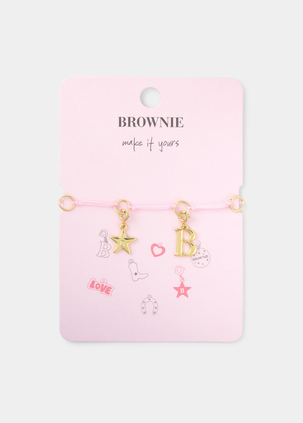 Pulsera cuerda charms