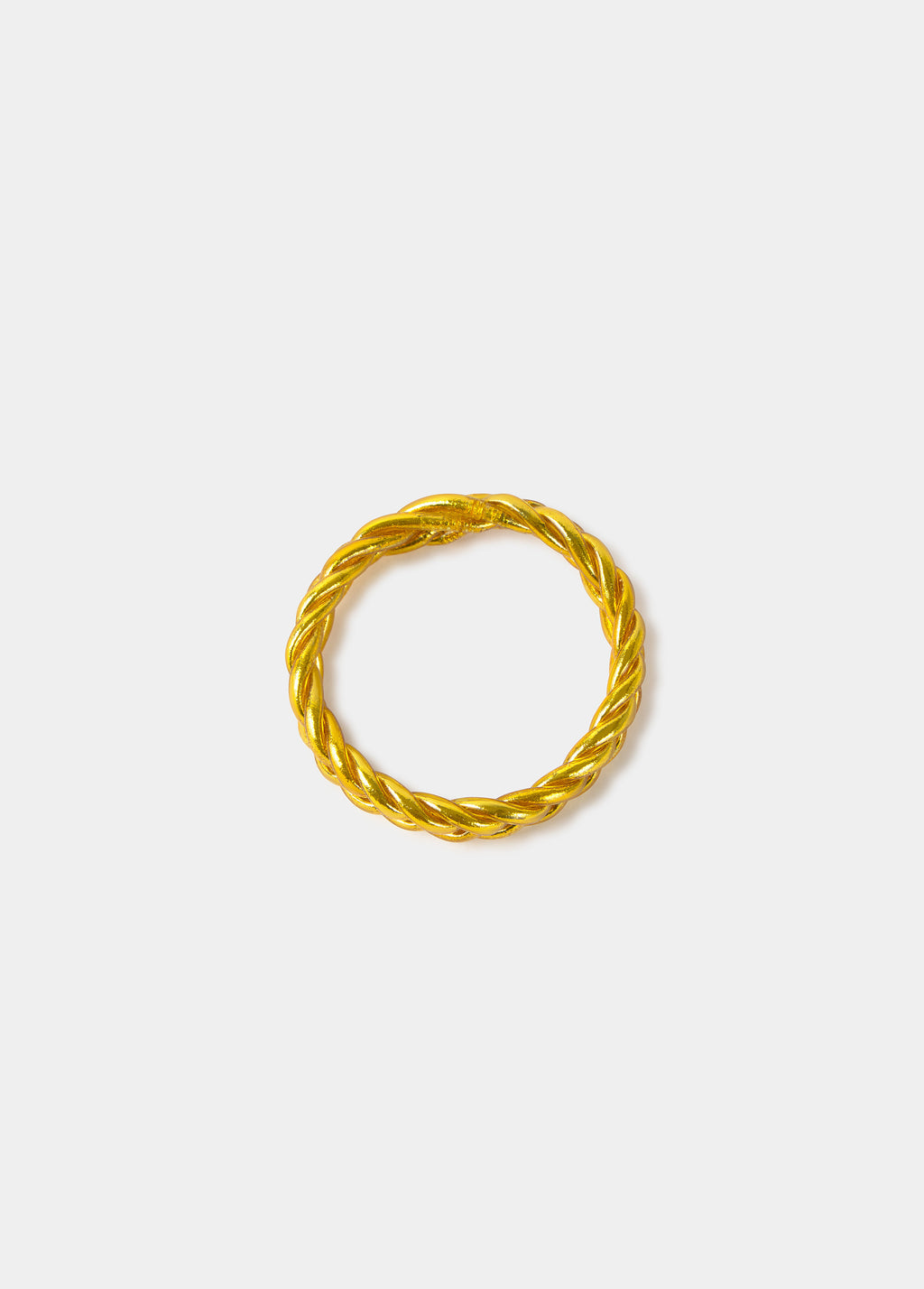 Braided gold leaf bracelet