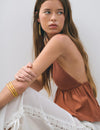 Gold leaf bracelet m