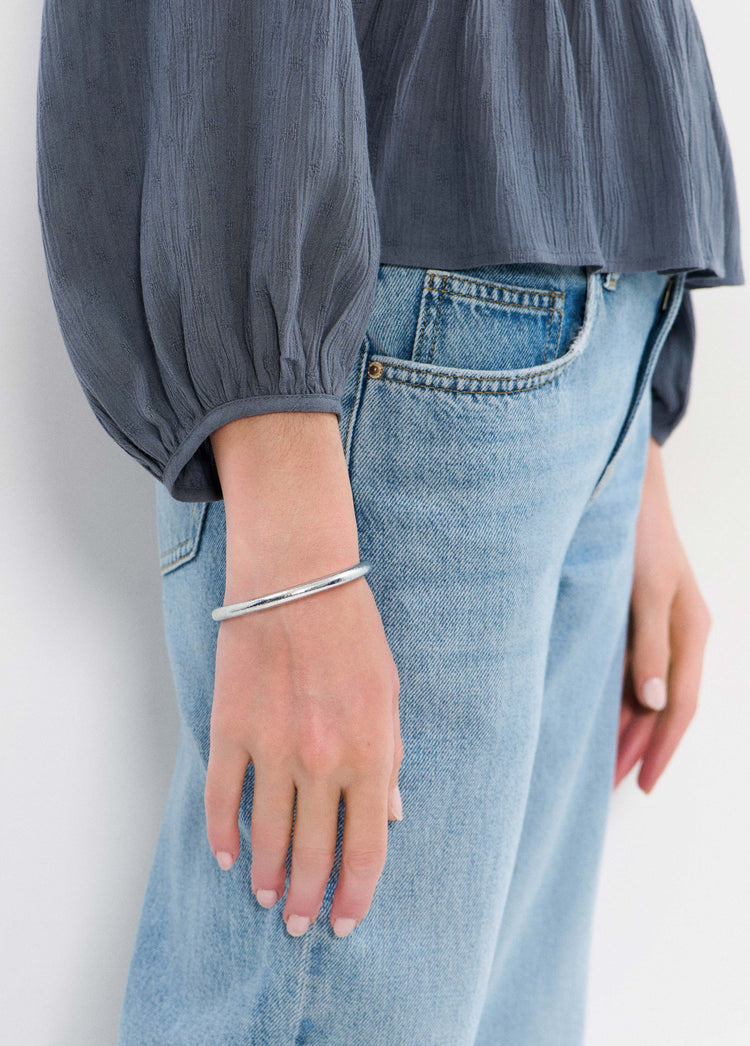 Gold leaf bracelet
