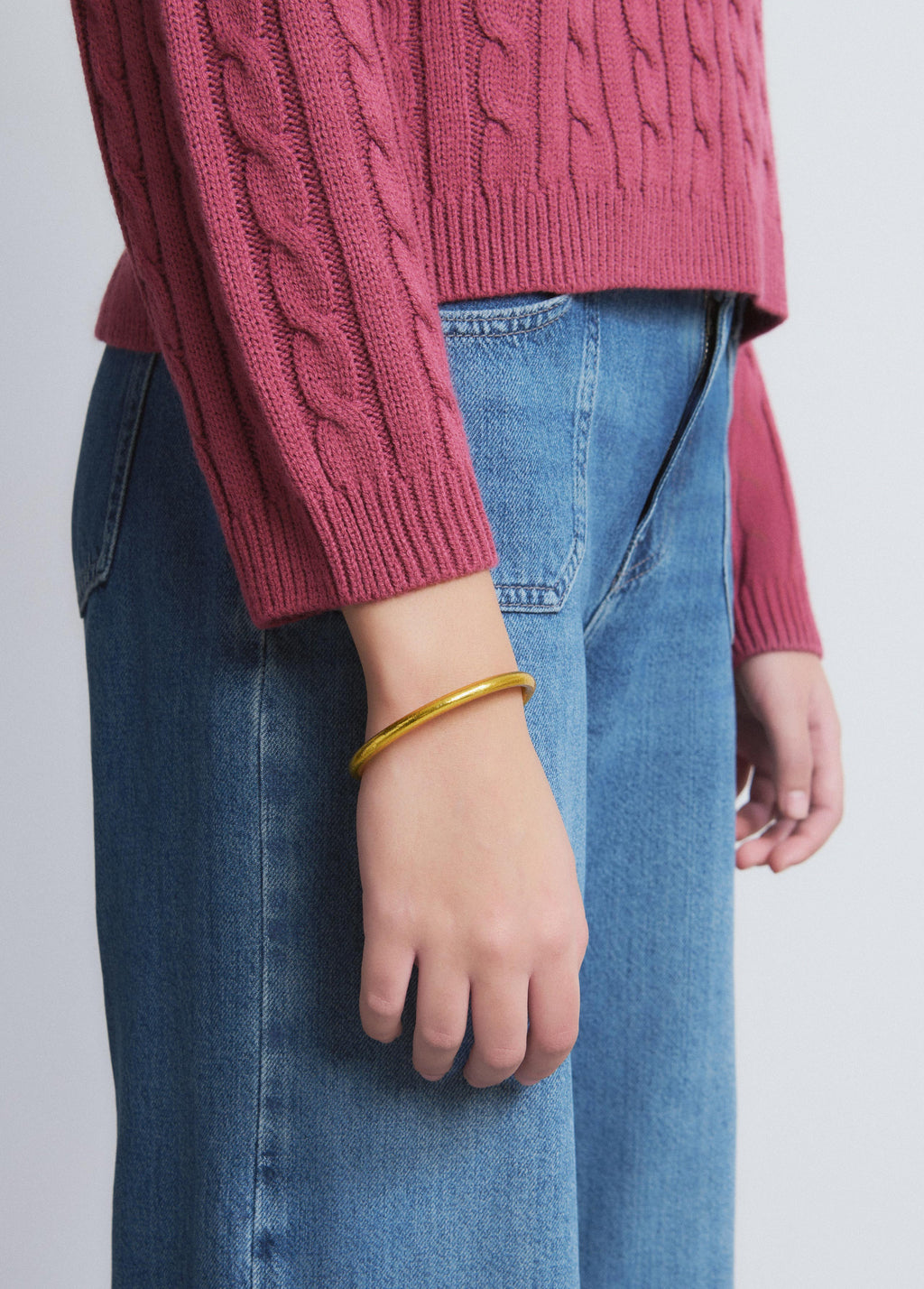 Gold leaf bracelet M