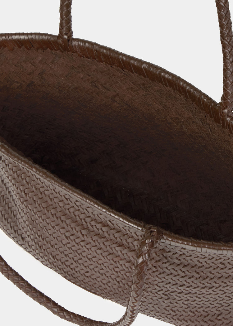 Geflochtener Shopper aus Leder