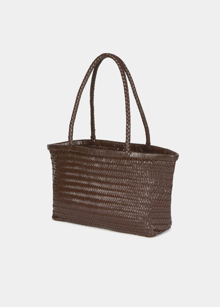 Geflochtener Shopper aus Leder