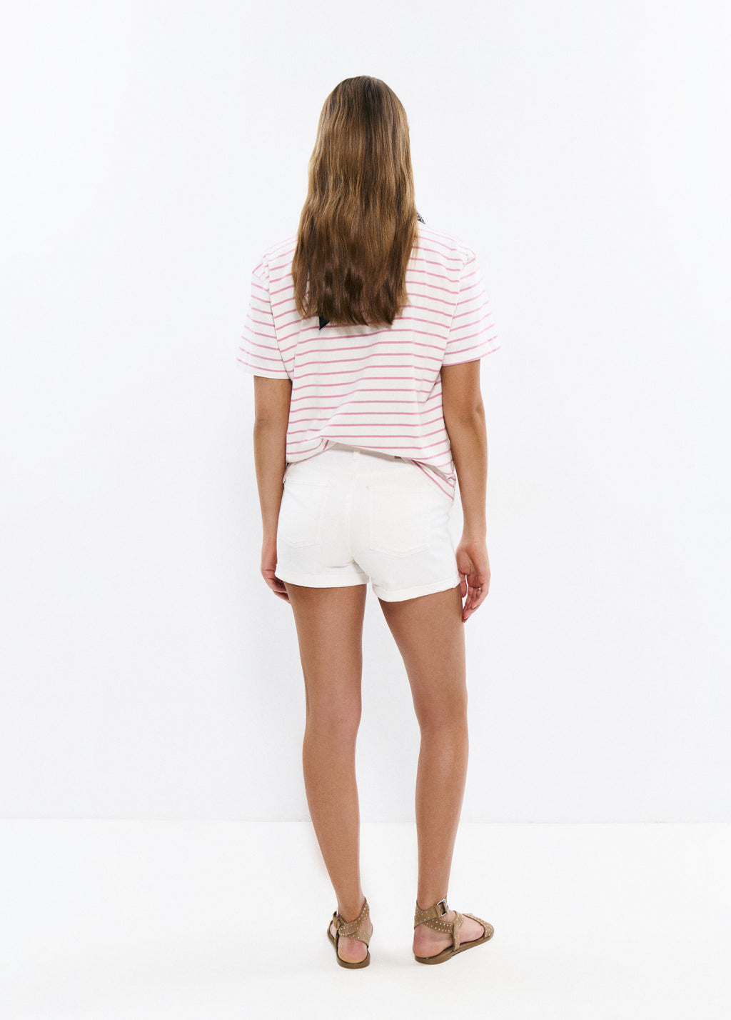 Basic turned-up shorts