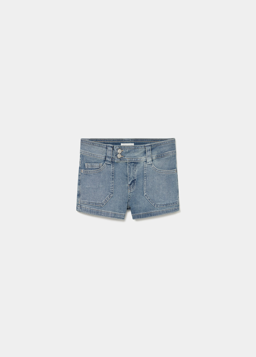 Short mini con tasca a patta
