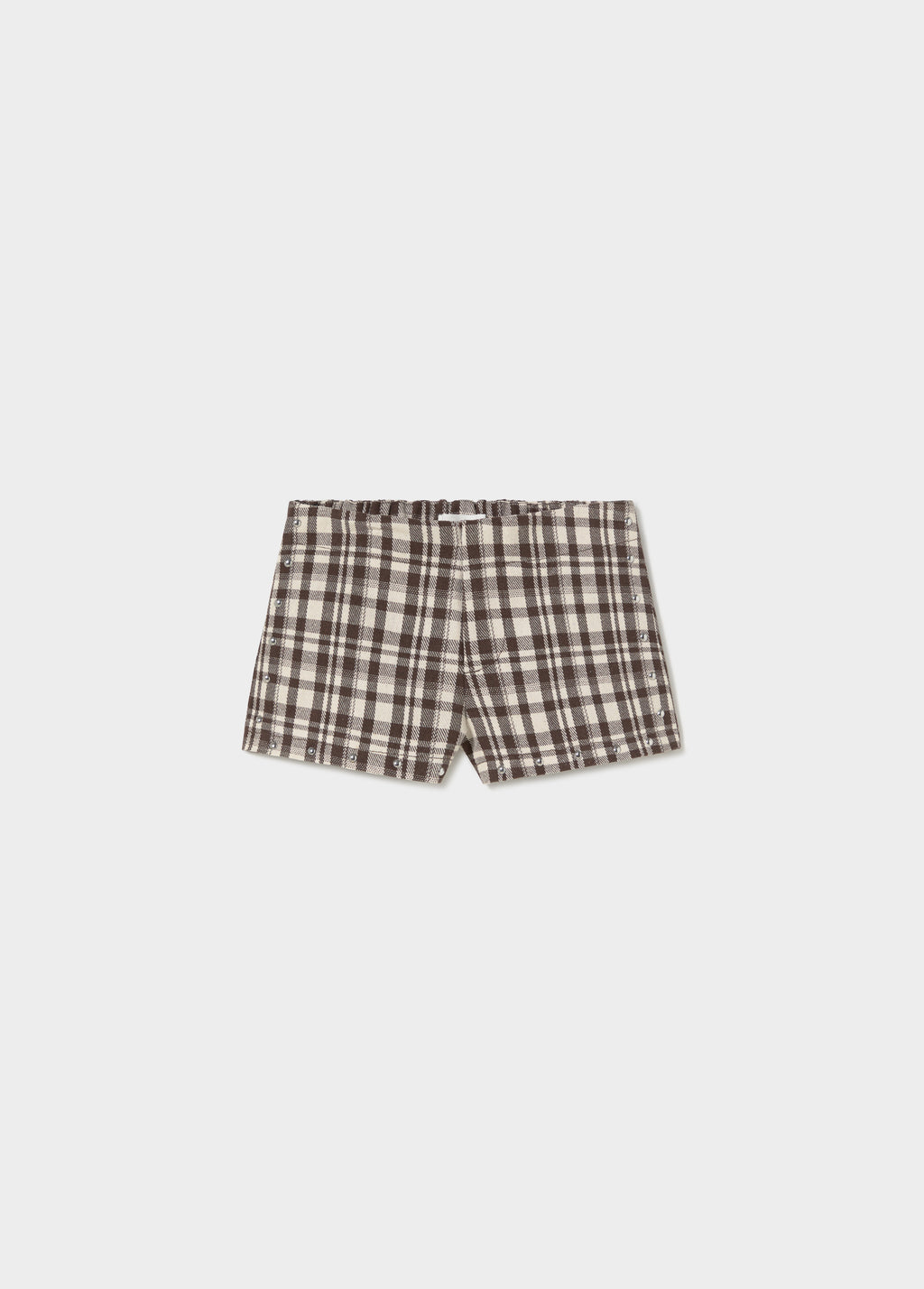 Mini checkered shorts