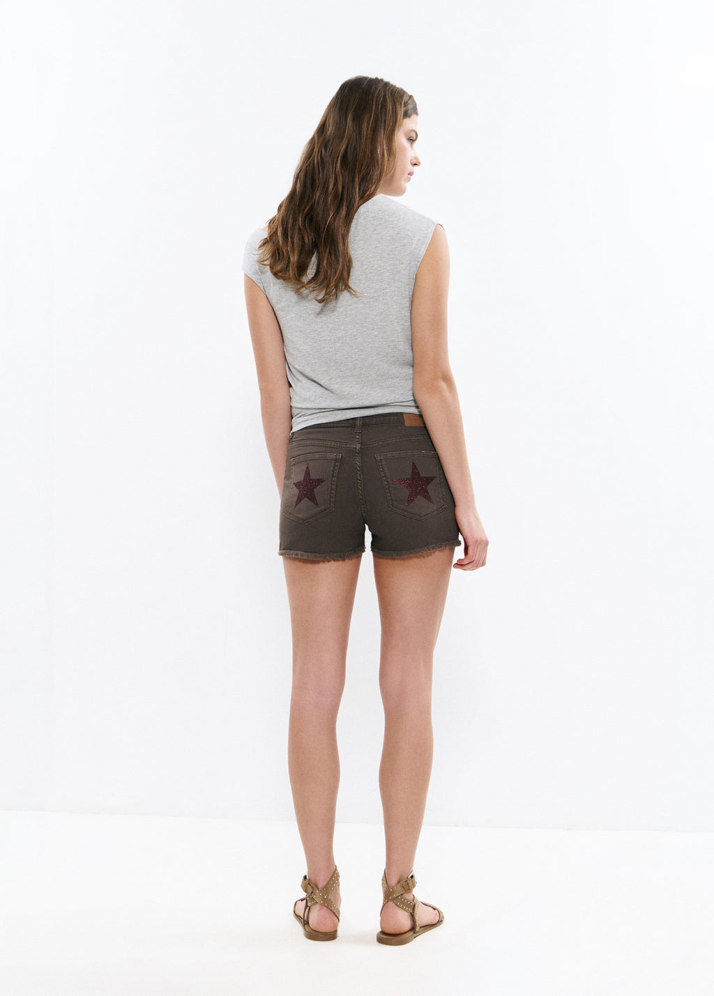 Short patch glitter