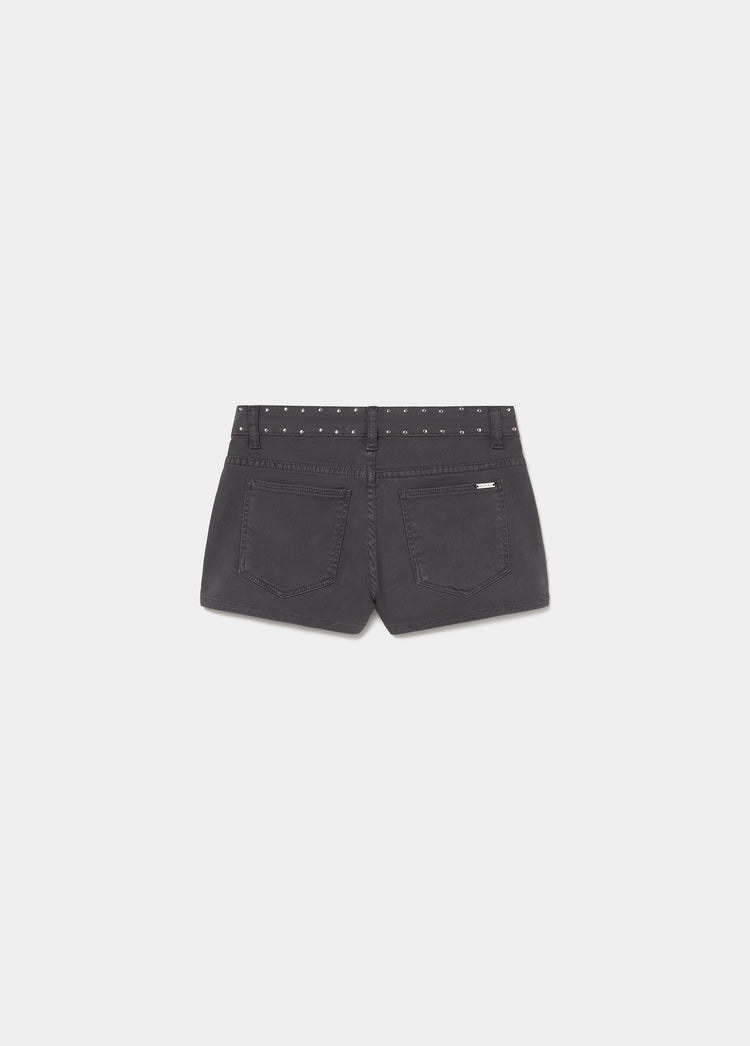 Decorative studded shorts