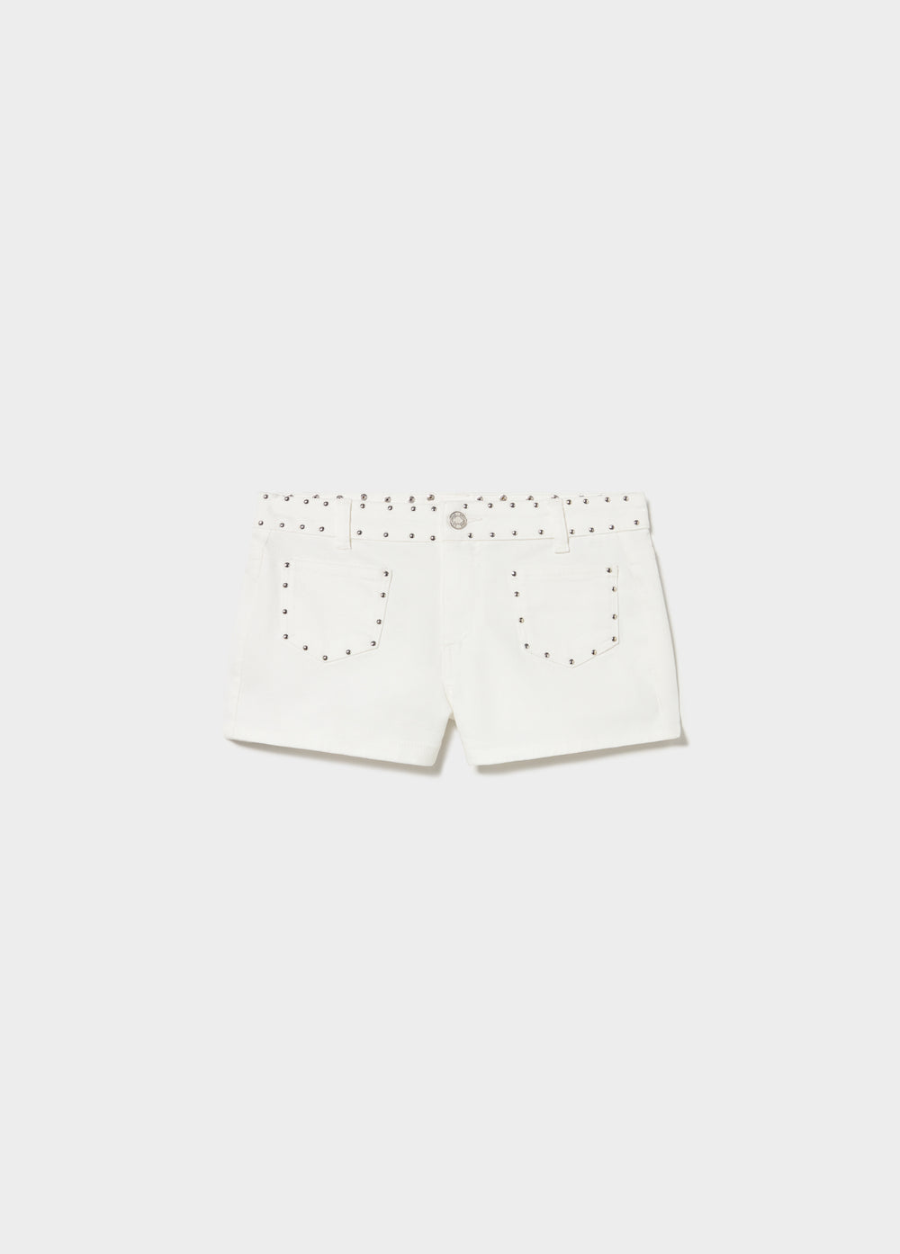 Short con borchie decorative