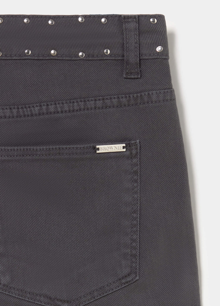 Decorative studded shorts