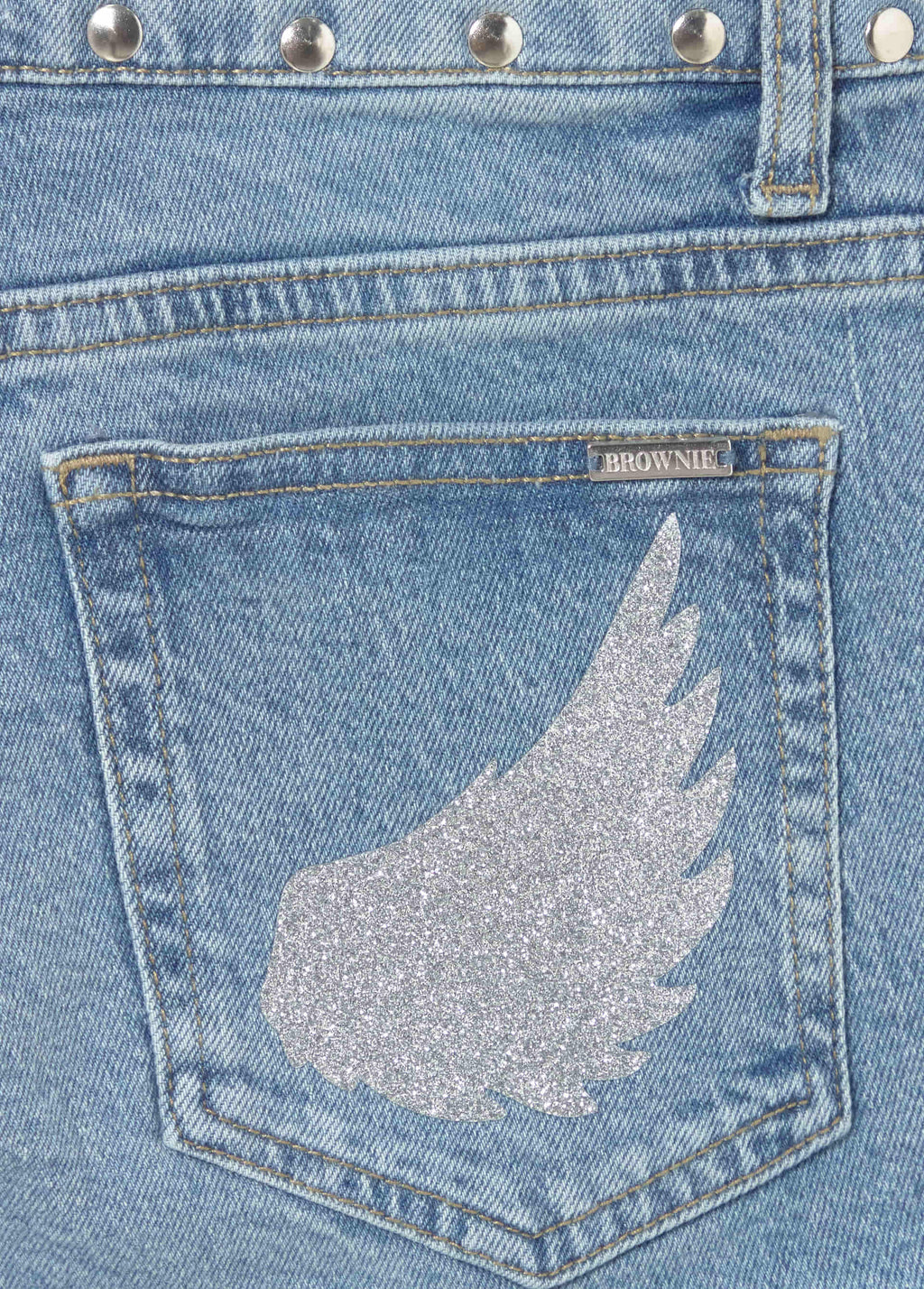 Glitter stud shorts