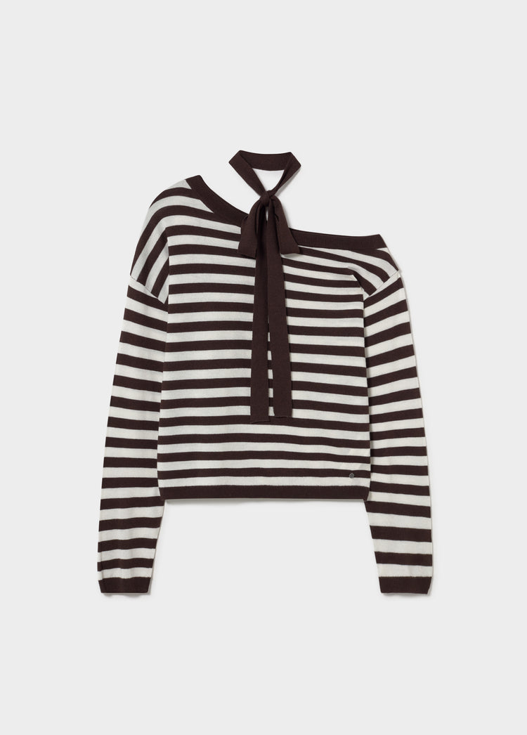 Jersey asimétrico rayas chocker