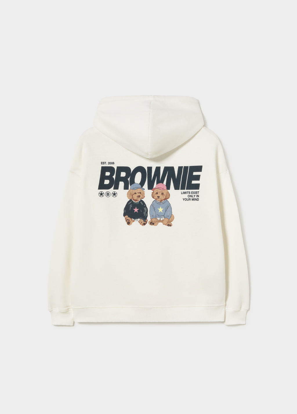 Hoodie with puppies print