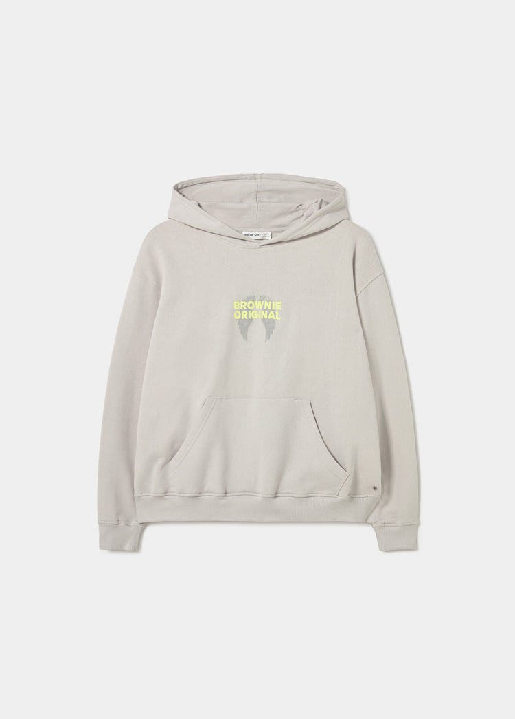 Kapuzen-Sweatshirt mit Flügel-Print