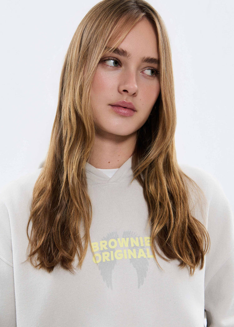 Kapuzen-Sweatshirt mit Flügel-Print