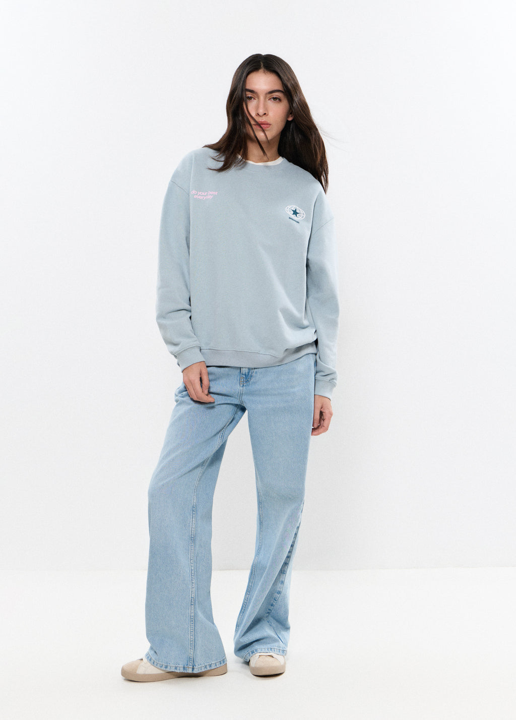Sweatshirt with back patch print