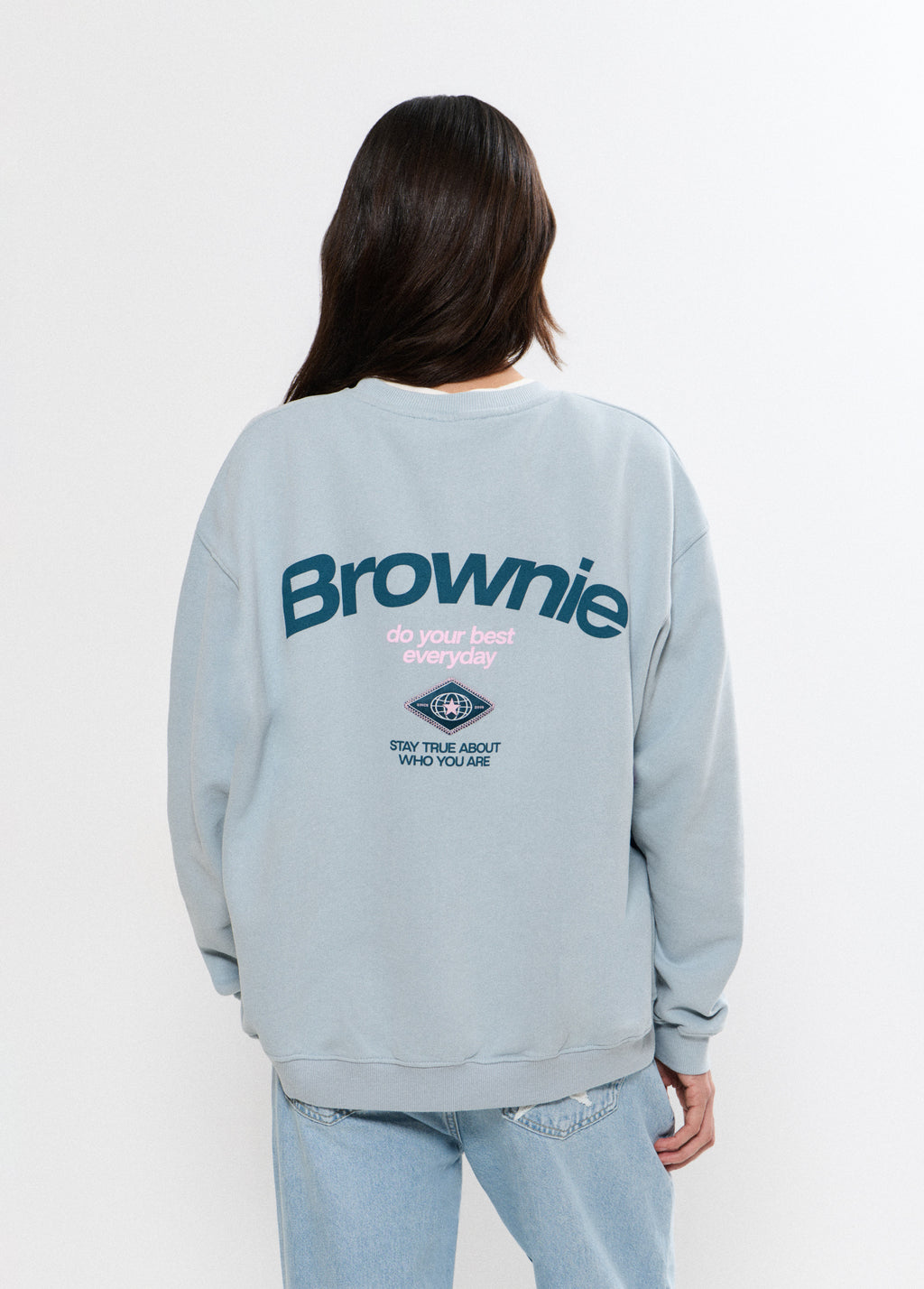 Sweatshirt with back patch print