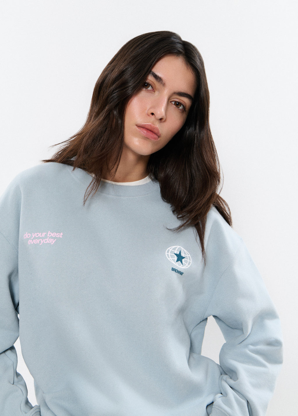 Sweatshirt with back patch print