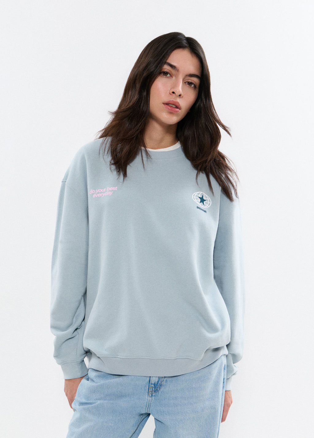 Sweatshirt with back patch print