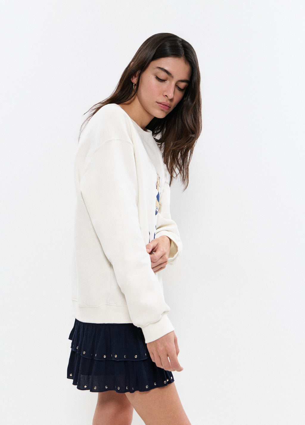 Sudadera print perrita tenista